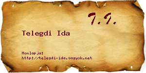 Telegdi Ida névjegykártya